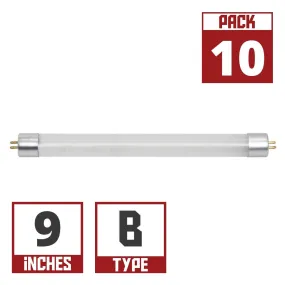 10 Pack - 9 Inch Mini T5 LED Tube, 3 Watts, 270 Lumens, 6500K, Ballast Bypass, Double End