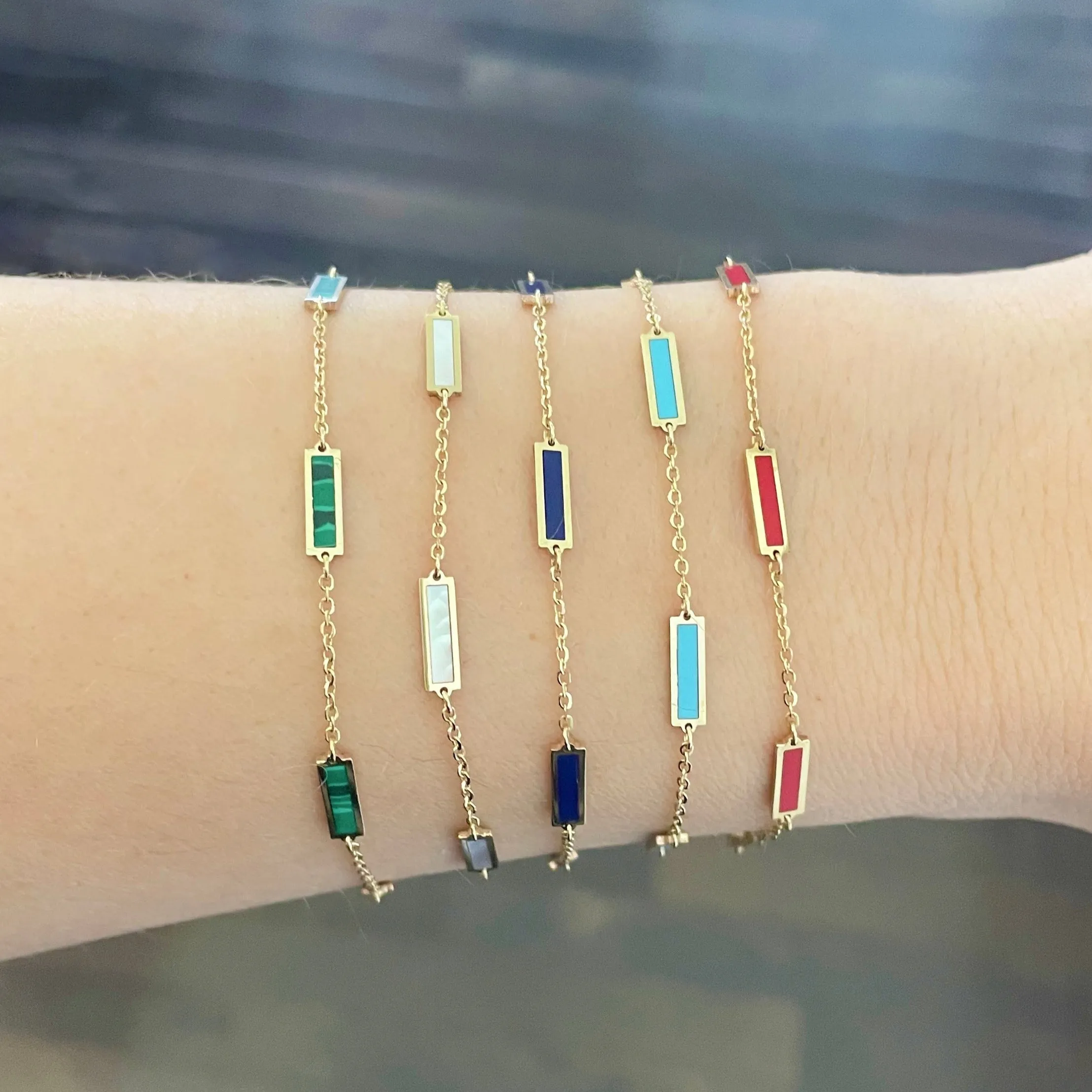 14K GOLD CARNELIAN ANNA BRACELET