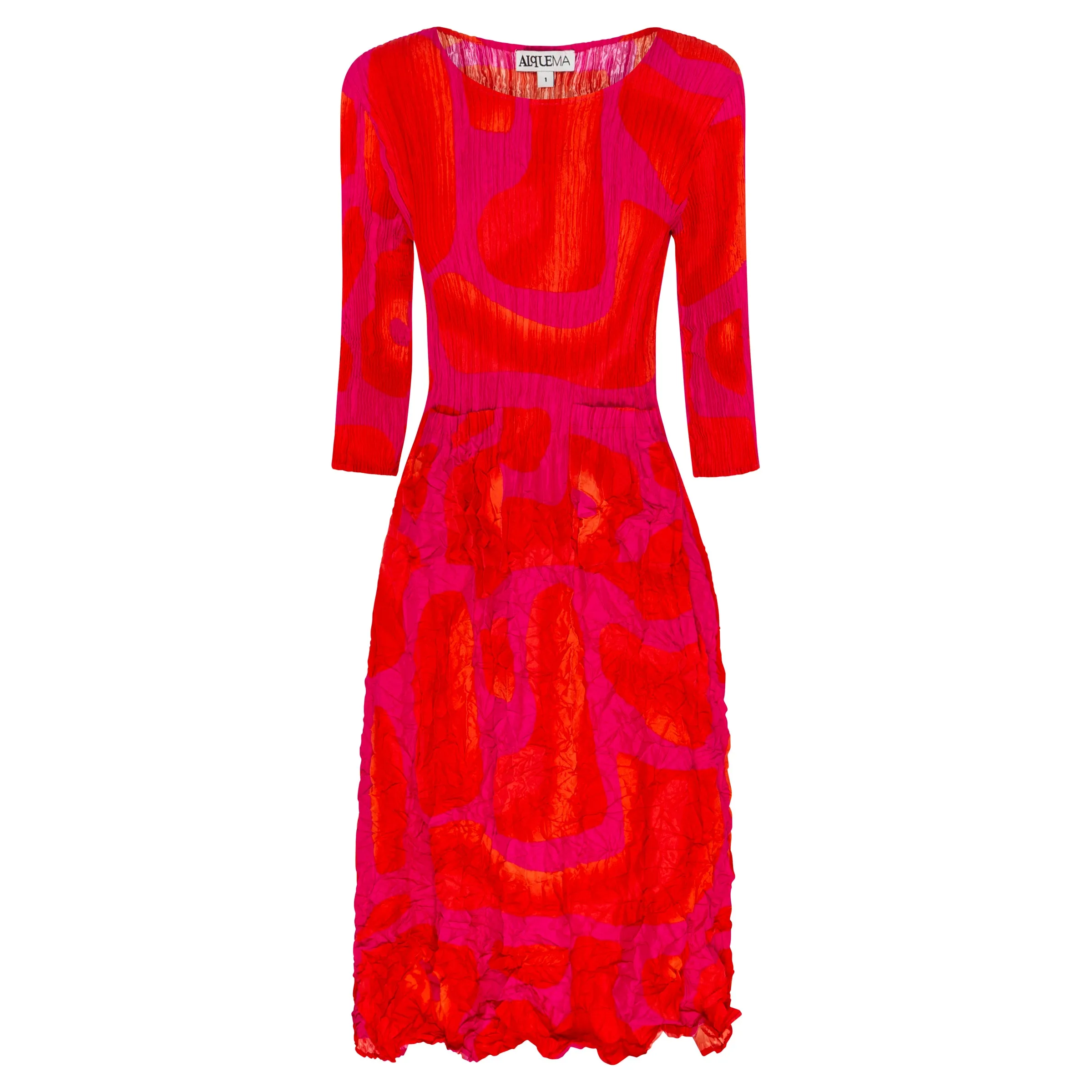 3/4 Sleeve Dress - Prints | Alquema