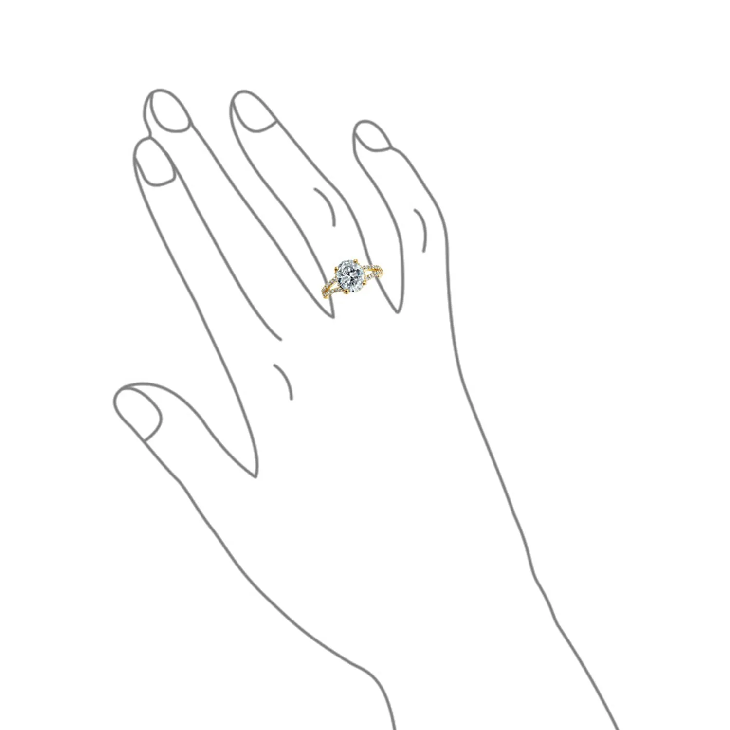 3CT Square Cushion Cut AAA CZ Engagement Ring .925Sterling Silver