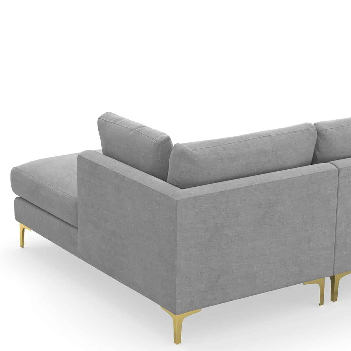 Alex Fabric Sectional Sofa & Right Hand Chaise