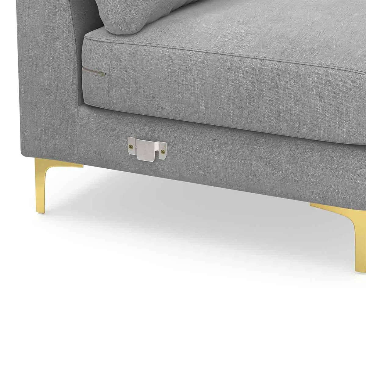 Alex Fabric Sectional Sofa & Right Hand Chaise