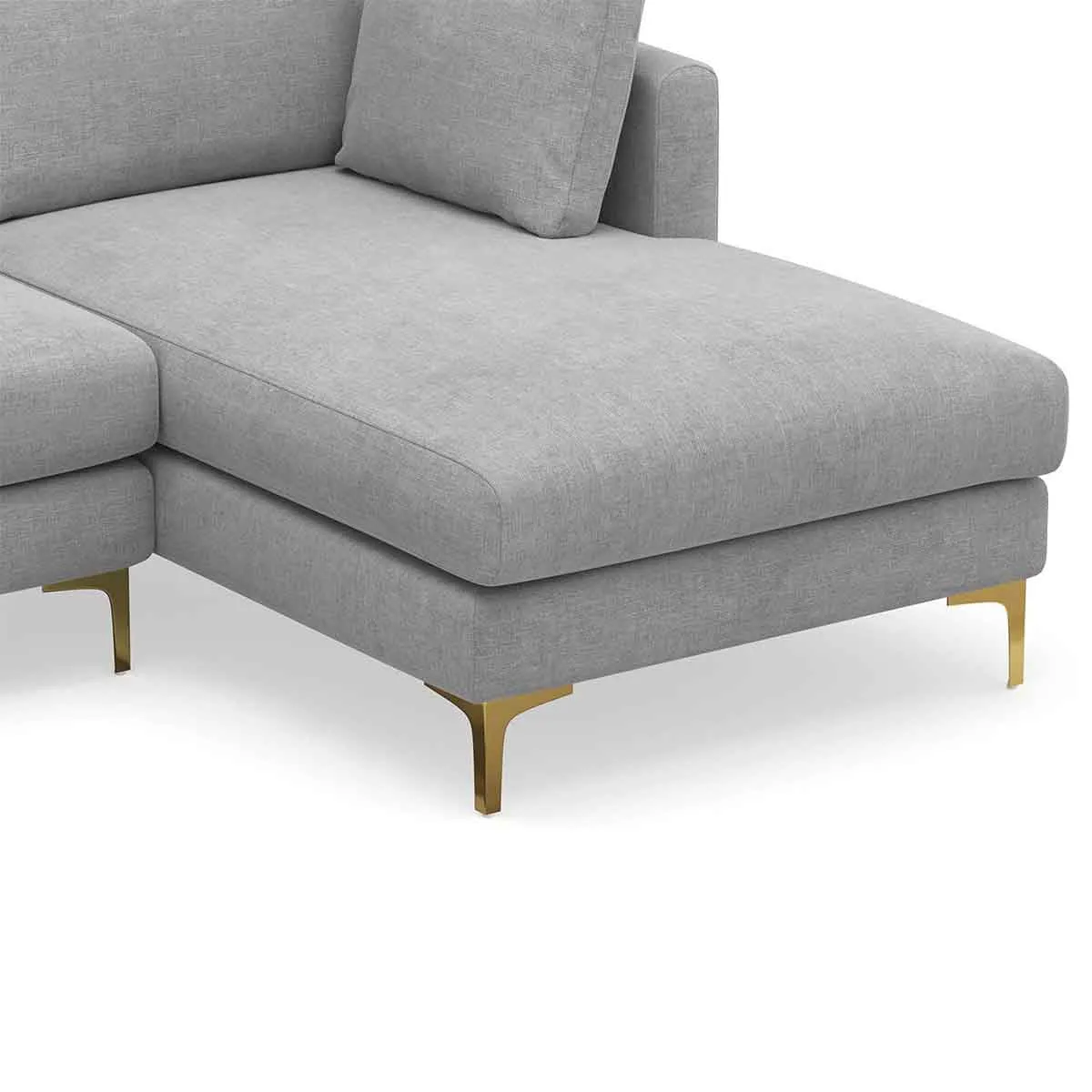 Alex Fabric Sectional Sofa & Right Hand Chaise