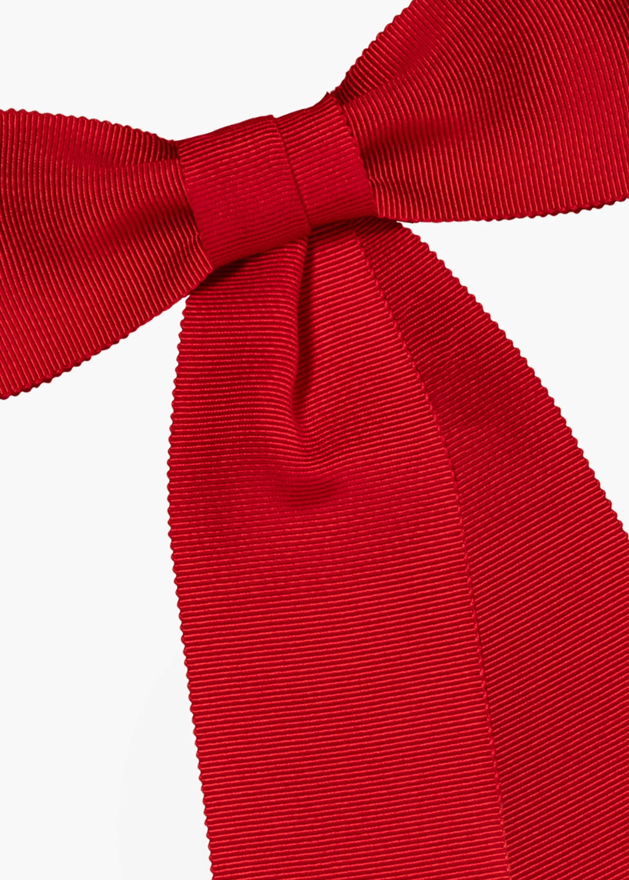 Alice Grosgrain Bow Barrette -- Cherry