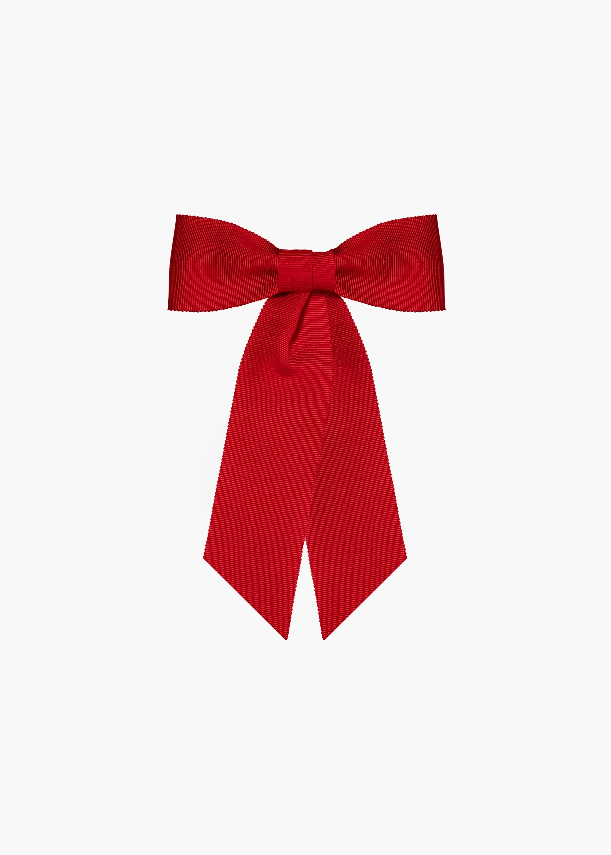 Alice Grosgrain Bow Barrette -- Cherry