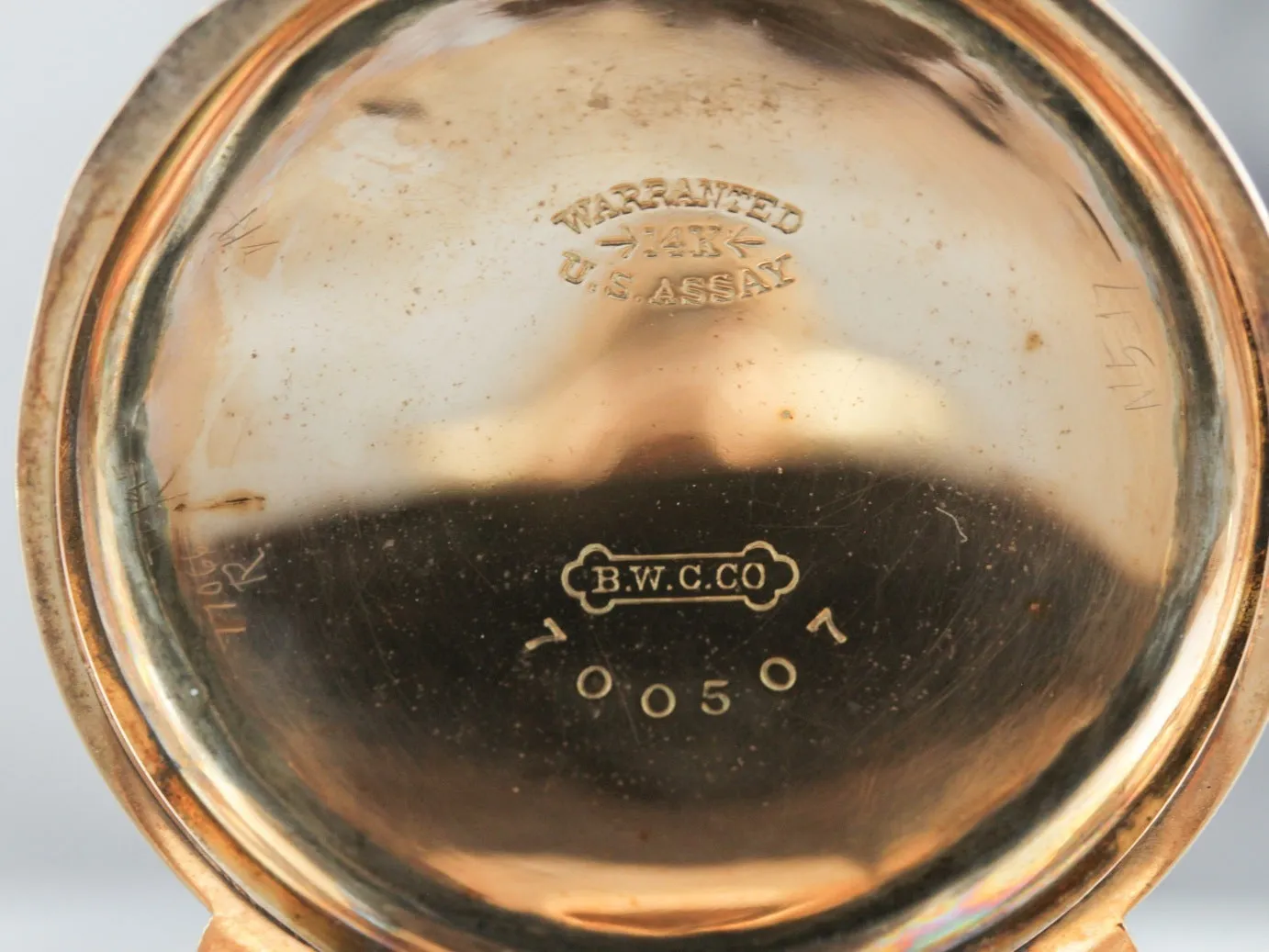 Antique Elgin Pastoral Gold Pocket Watch