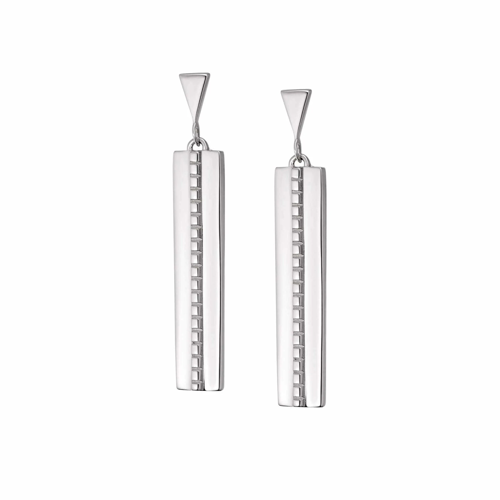 Art Deco Drop Earrings Sterling Silver