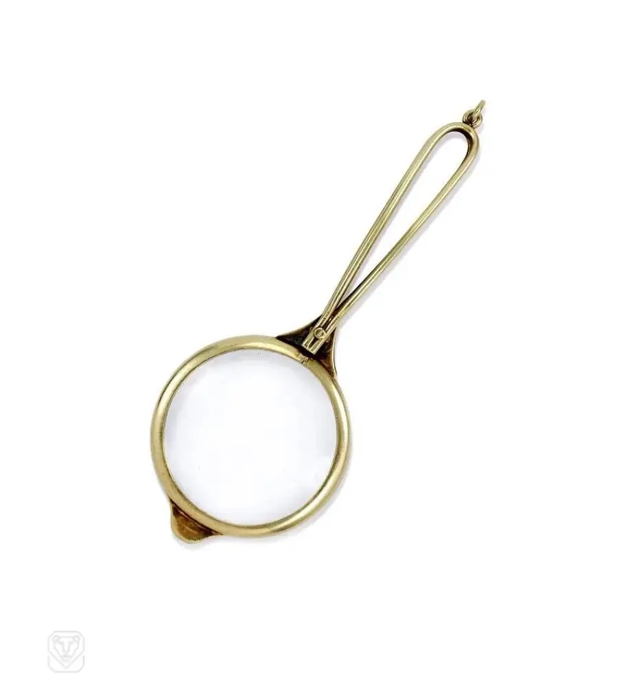 Art Deco gold lorgnette, Cartier