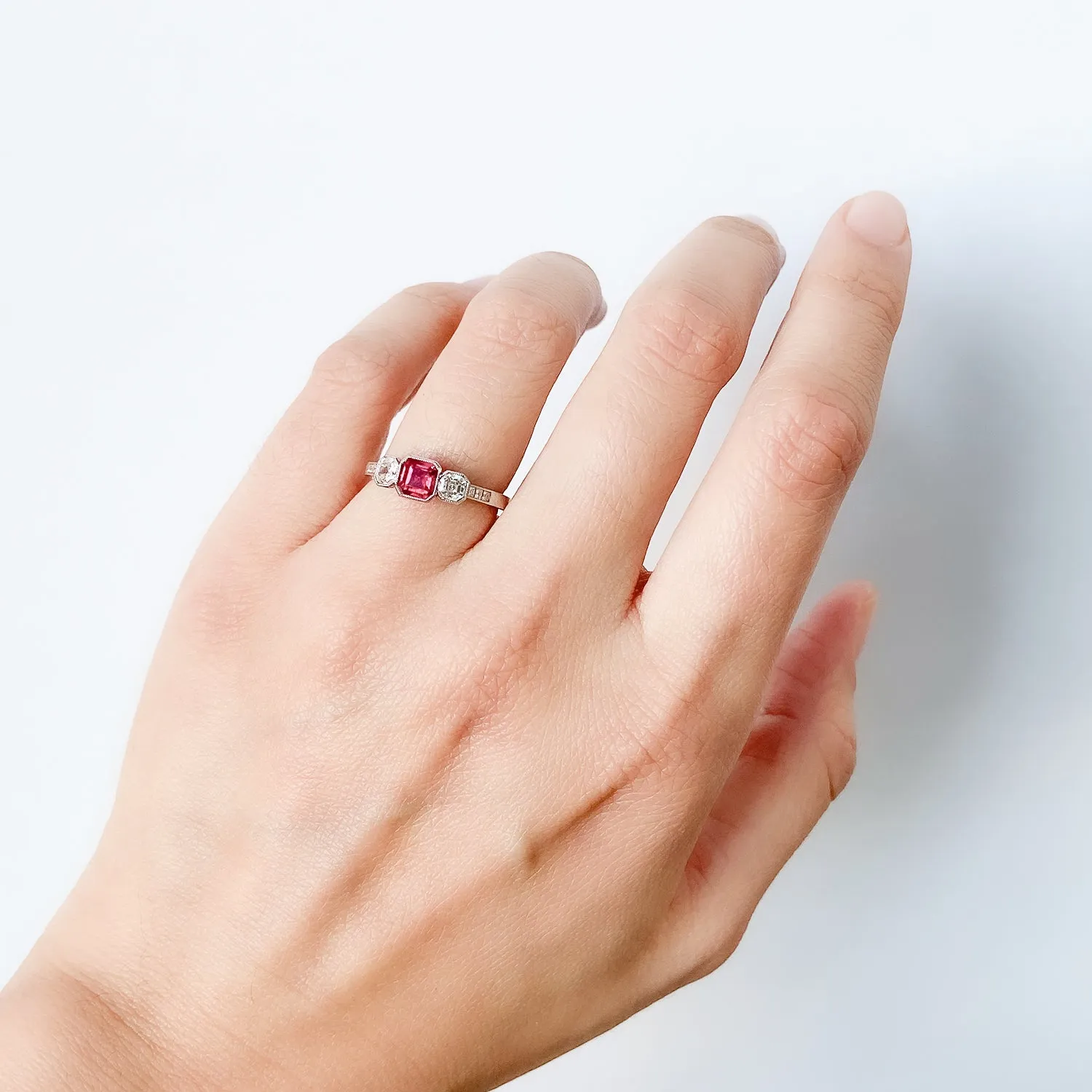 Art Deco Ruby & Diamond Ring
