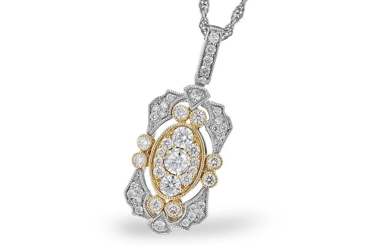 Art Deco Style Diamond Pendant