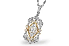 Art Deco Style Diamond Pendant