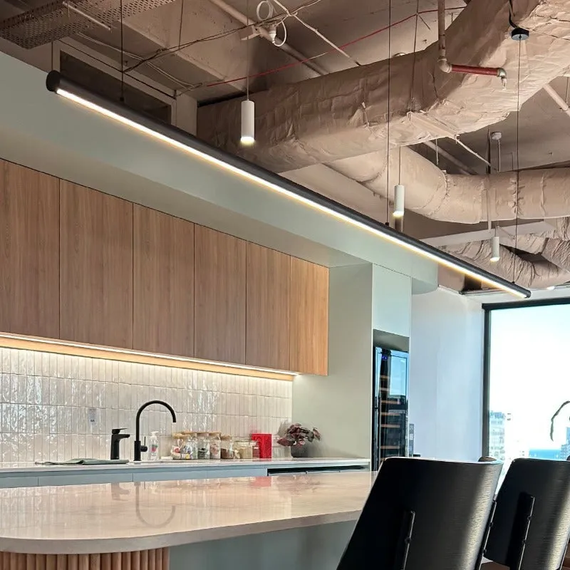 Australian Cylindrical Timber Linear Pendant