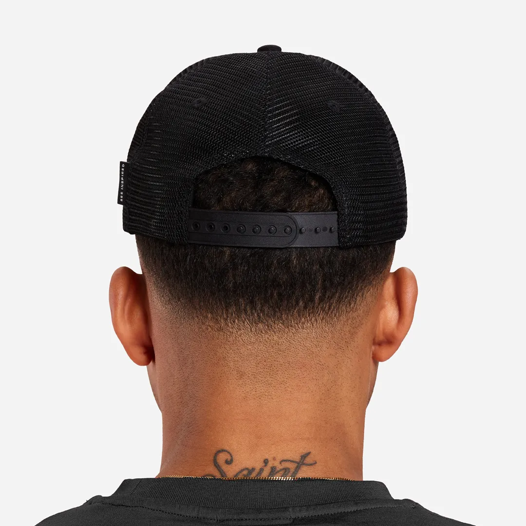 B Trucker Cap - White/Black