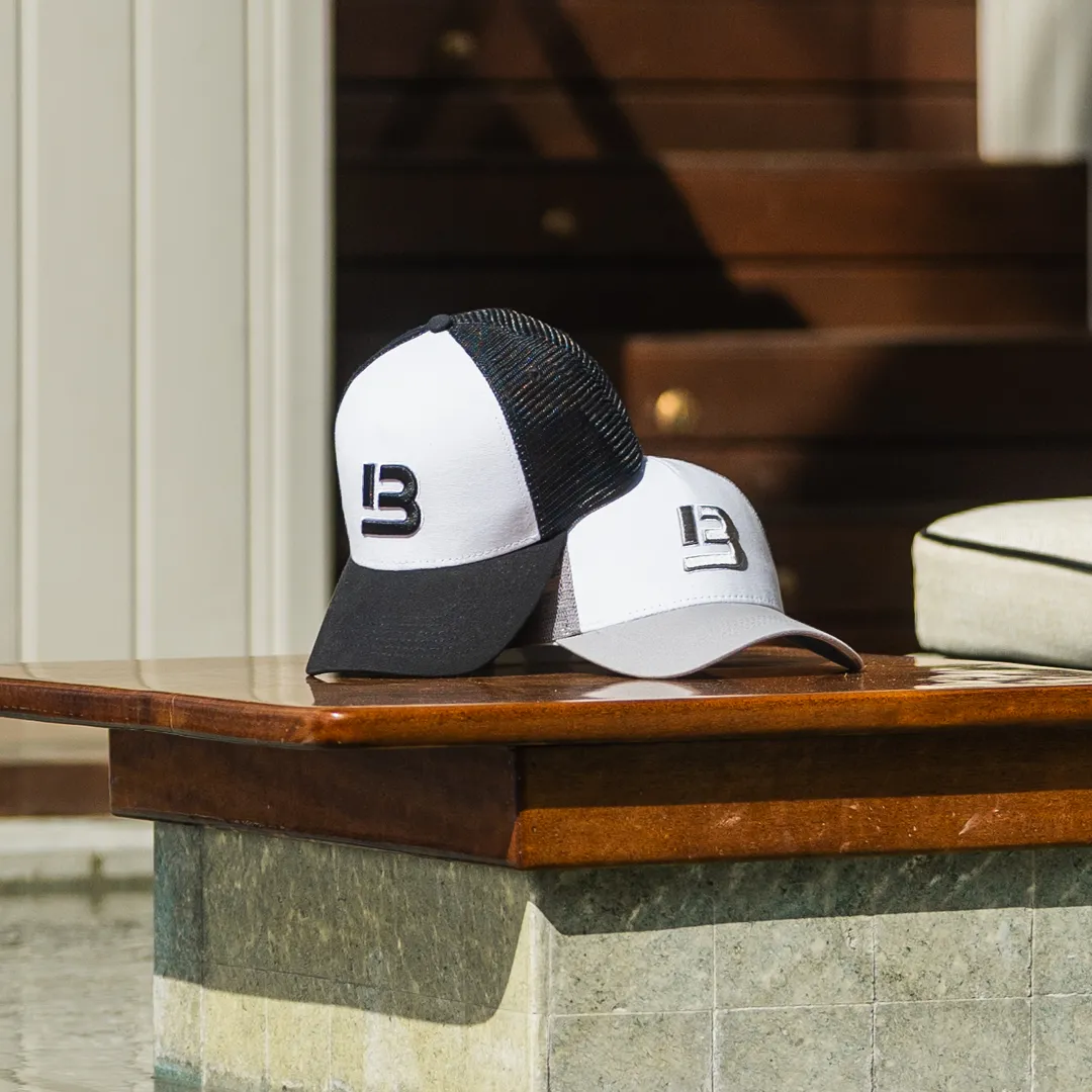 B Trucker Cap - White/Black