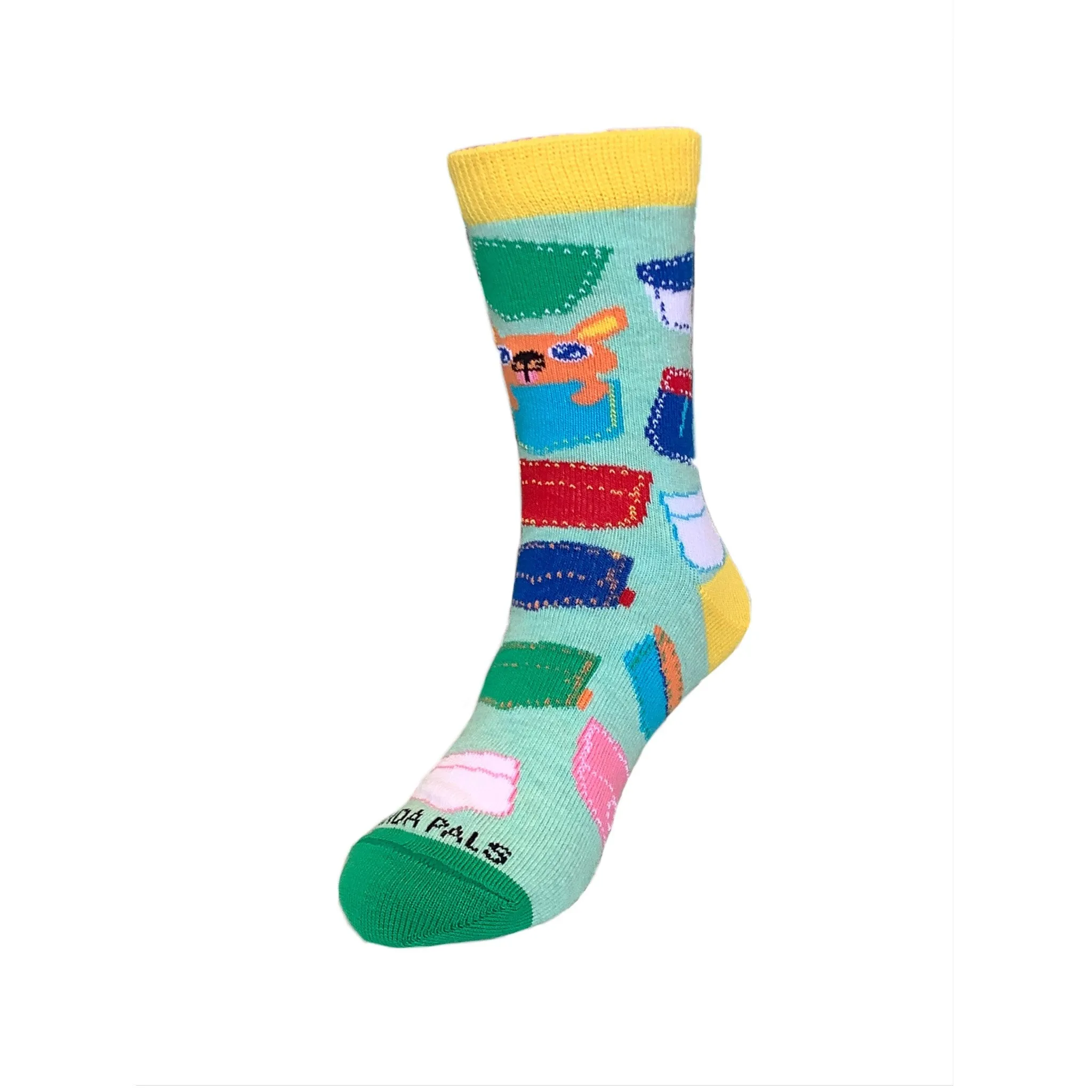 Baby Kangaroo in Pocket Socks (Ages 3-7) from the Sock Panda