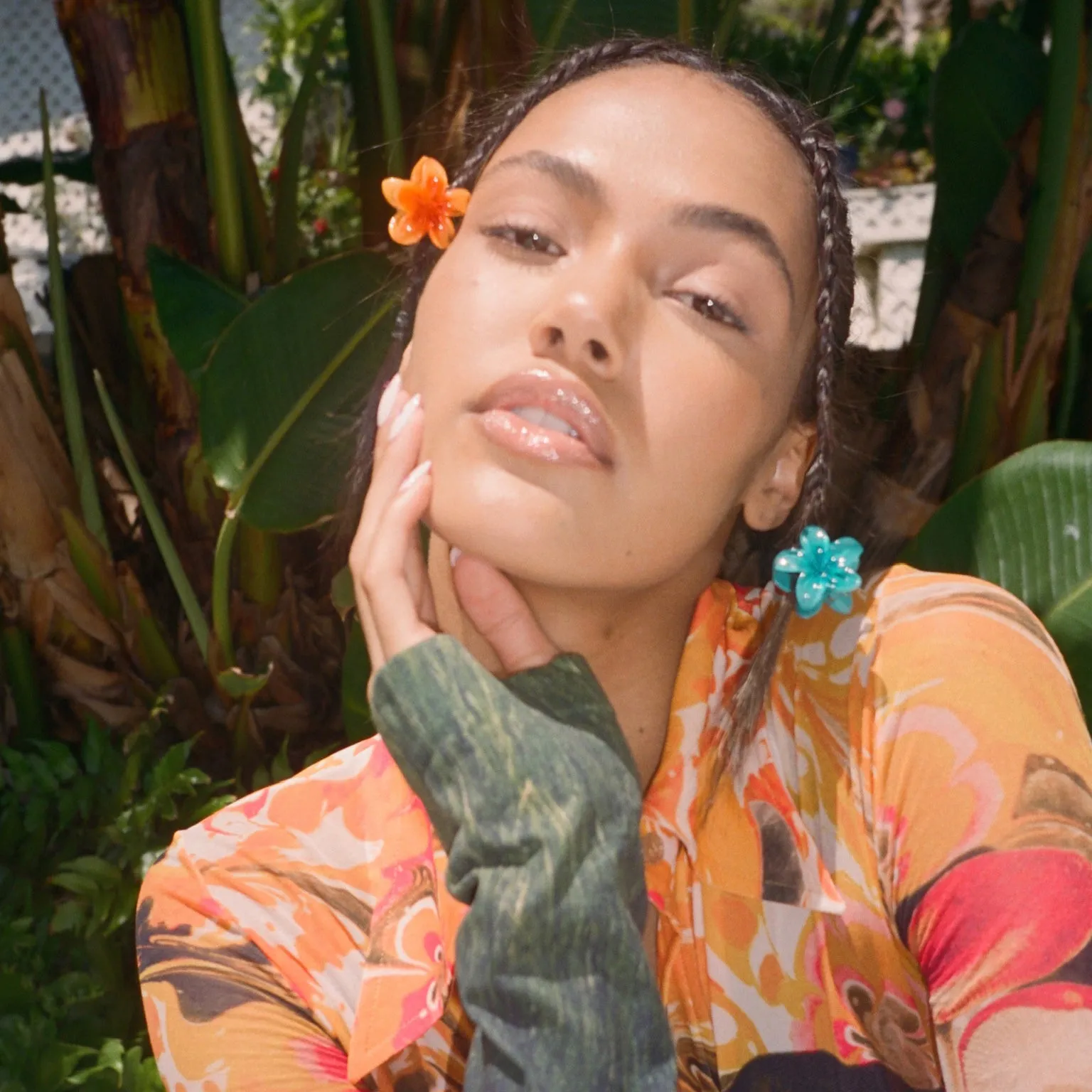 Baby Super Bloom Clip Set in Saltwater