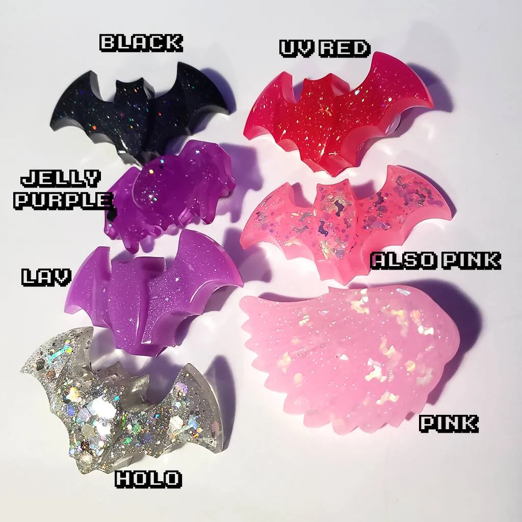 Bat Hairclips 2-pack