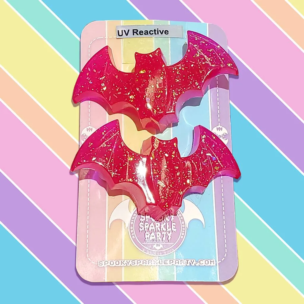 Bat Hairclips 2-pack
