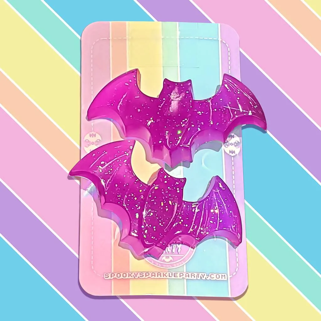 Bat Hairclips 2-pack