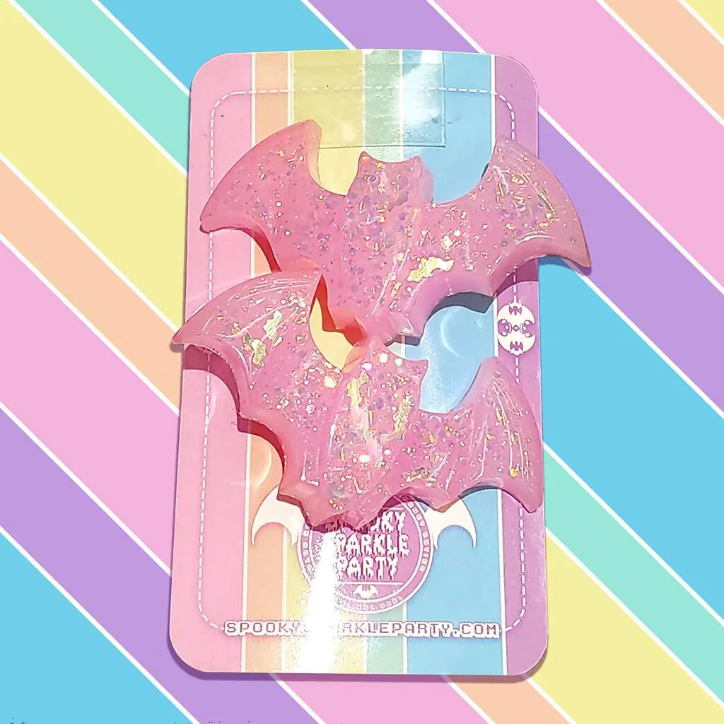 Bat Hairclips 2-pack