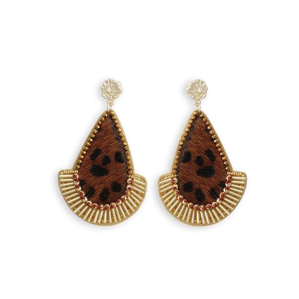 Blue Specks {MYRA} Earrings