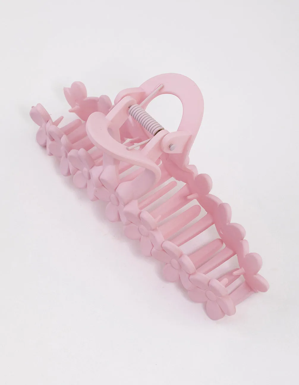 Blush Multi Flower Claw Clip
