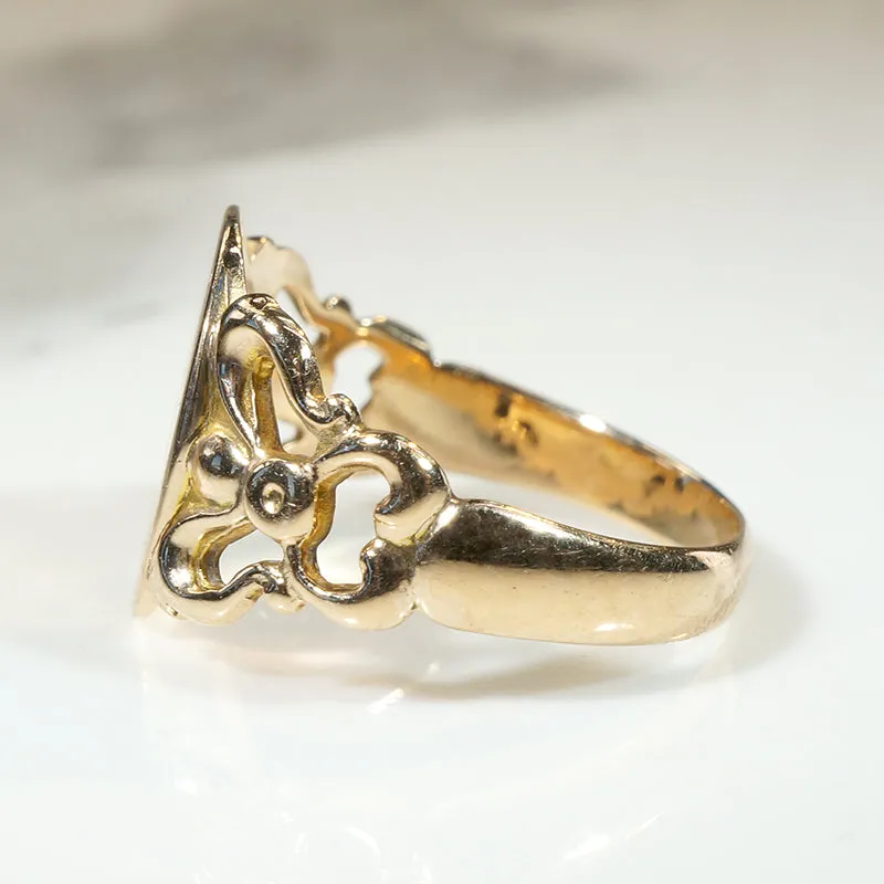 Bountiful Bows Ostby & Barton "B" Signet Ring