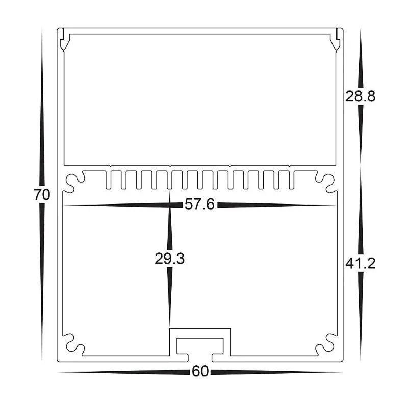 Boxy Silver Linear Pendant | Integrated Power Cord | Assorted Sizes