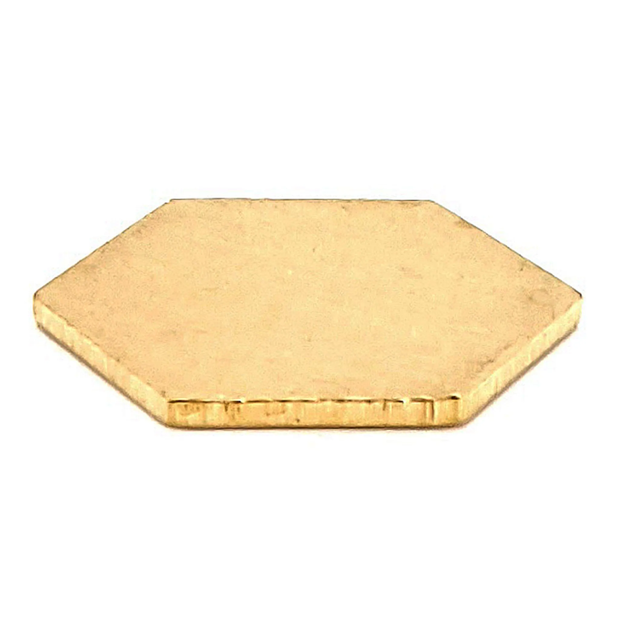 Brass Blank Hexagon Pendant / SBB0213