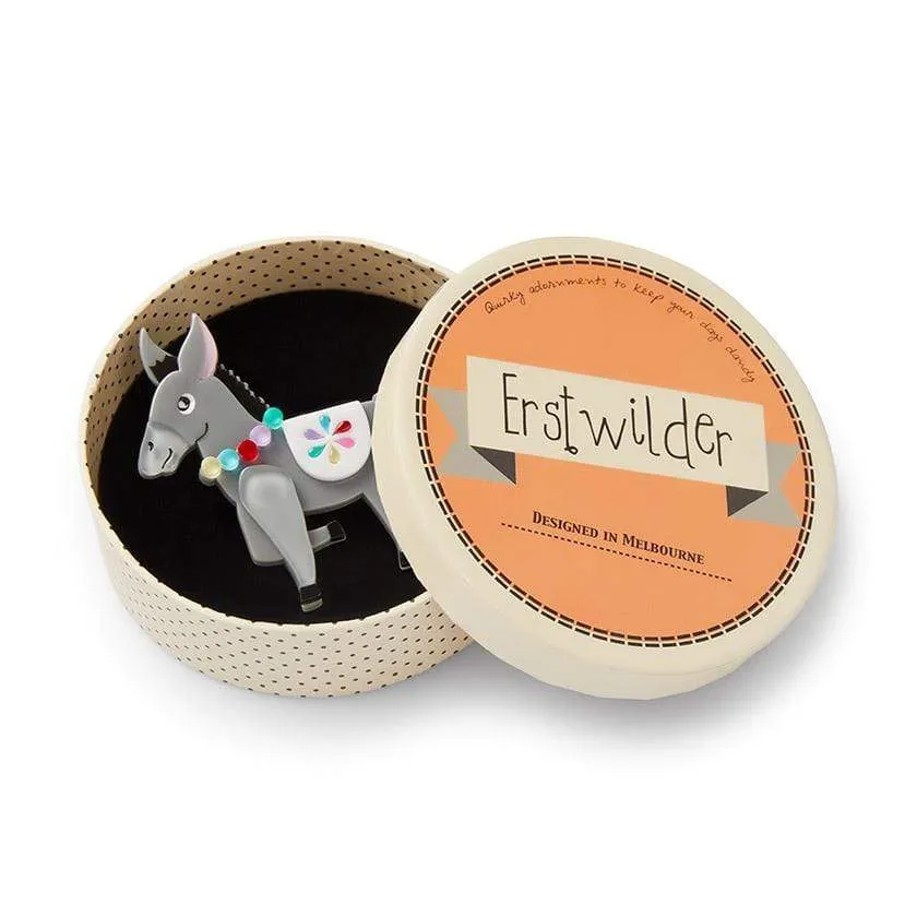 Brave Burro Donkey Brooch