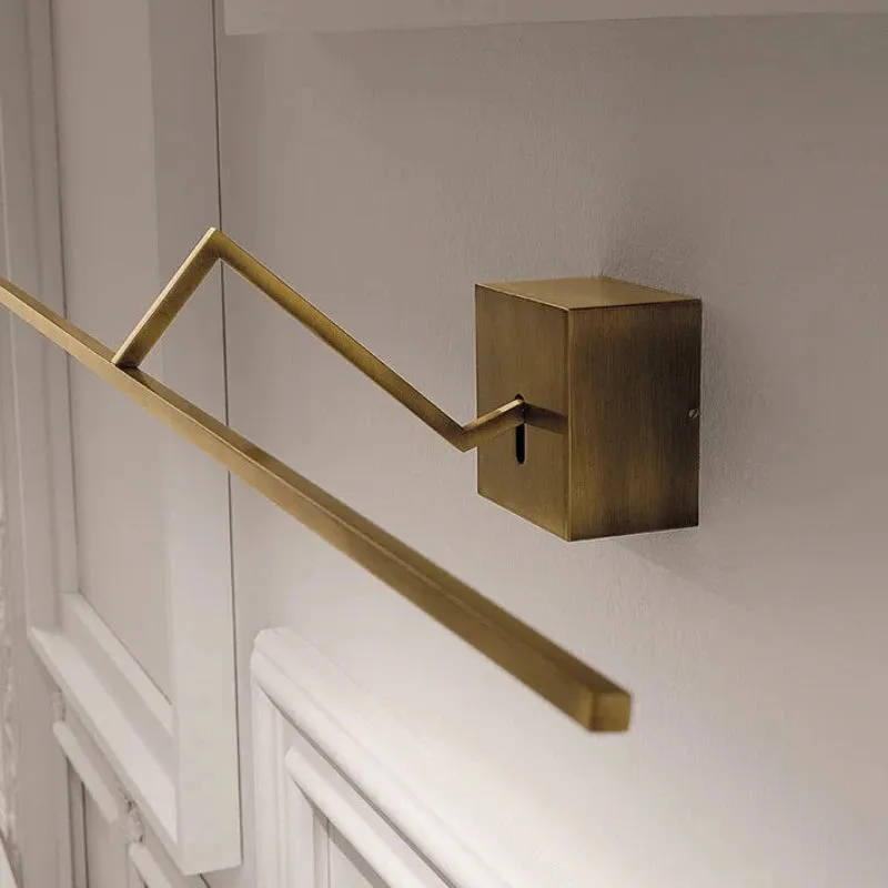 Brushed Brass Linear LED Wall Light