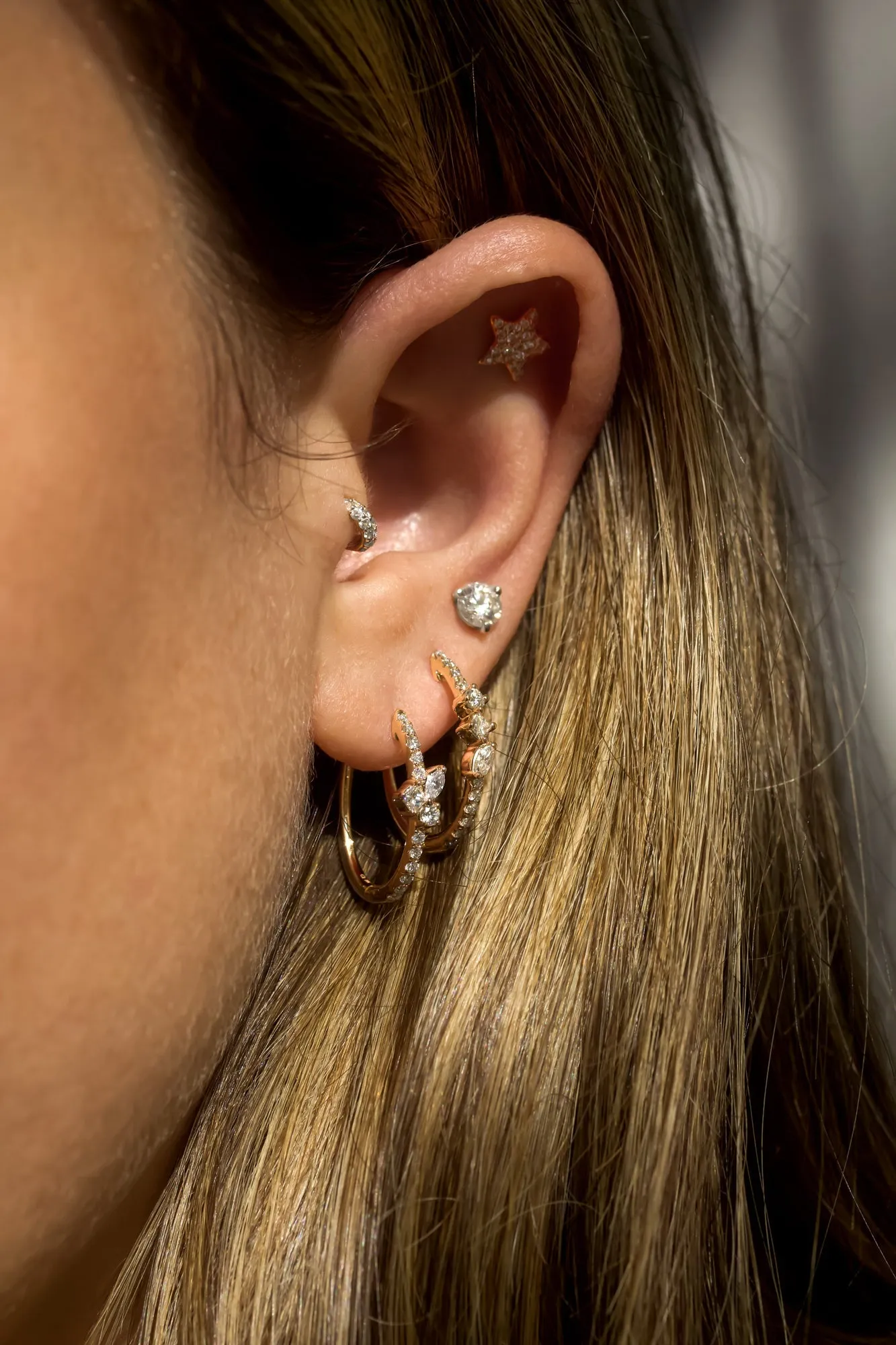 Budding Mixy Oval Hoops