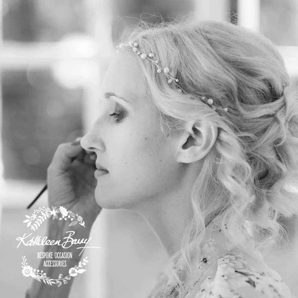 Cherize Bridal Pearl Hair Vine - Bridal wreath - Gold, silver, rose gold options FROM: