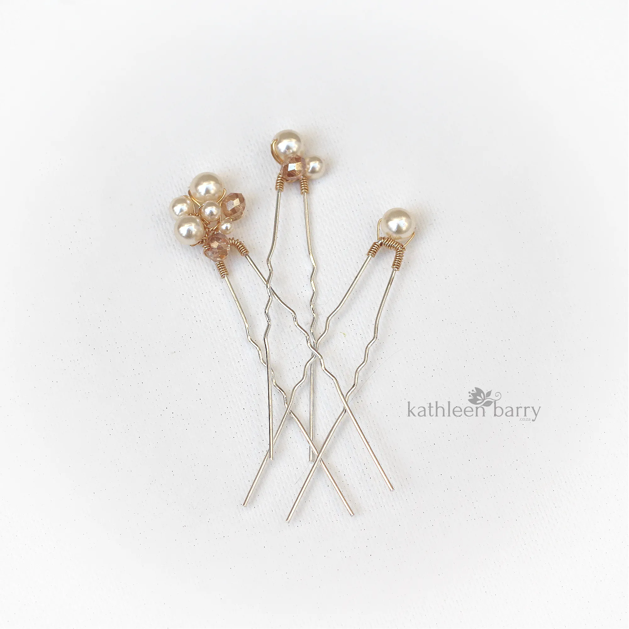 Danita hair pins (simple styles) assorted styles mix and match - assorted finishes available (prices vary)