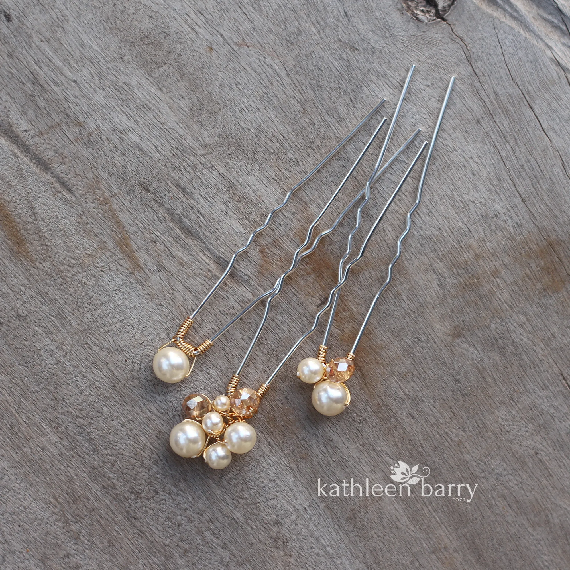 Danita hair pins (simple styles) assorted styles mix and match - assorted finishes available (prices vary)