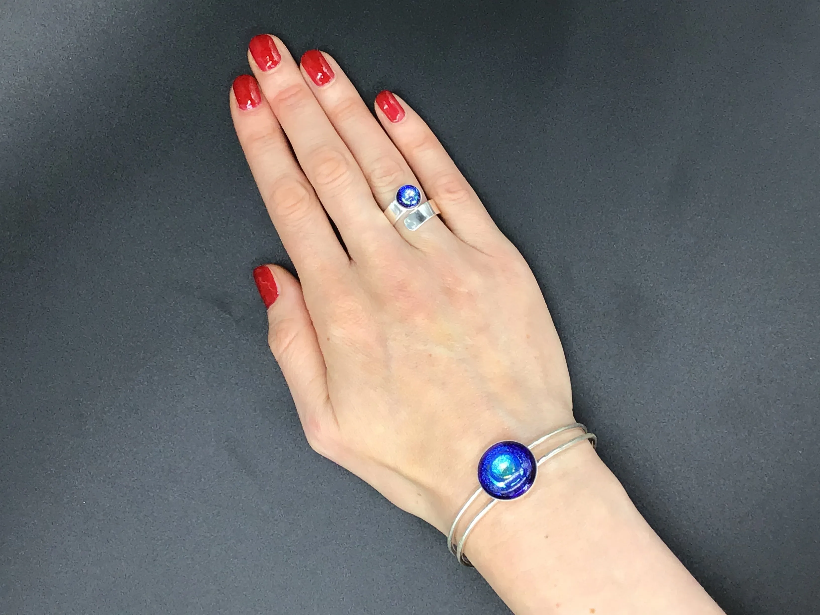 Dark Sky Cosmos Wrap-Around Ring