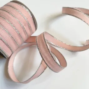 Drittofilo Cotton Ribbon - Petal / Silver : Studio Carta