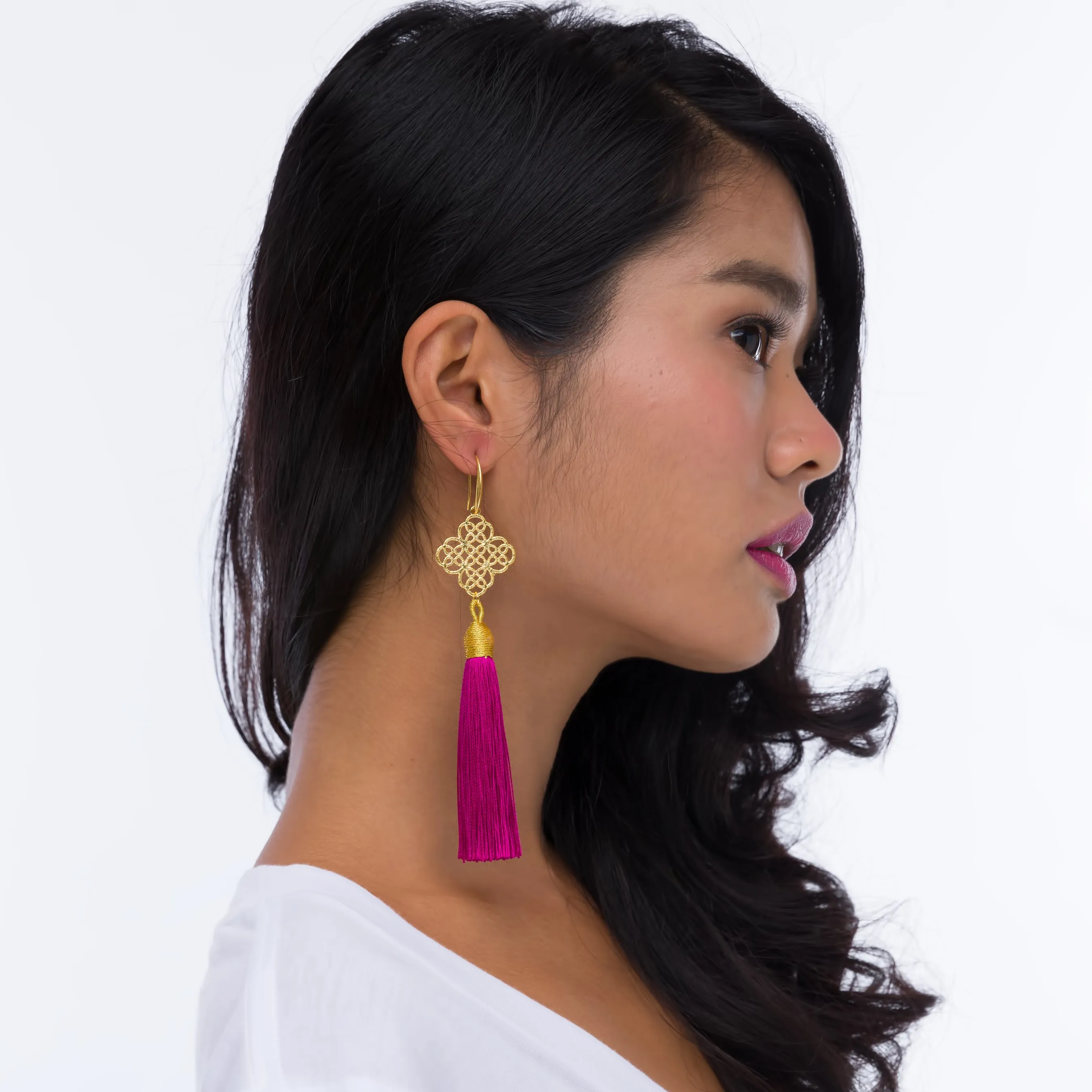 Earrings - Maxi Tassel - Ivory
