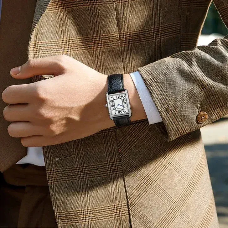 Elegant Watches with Square Dial for Couples