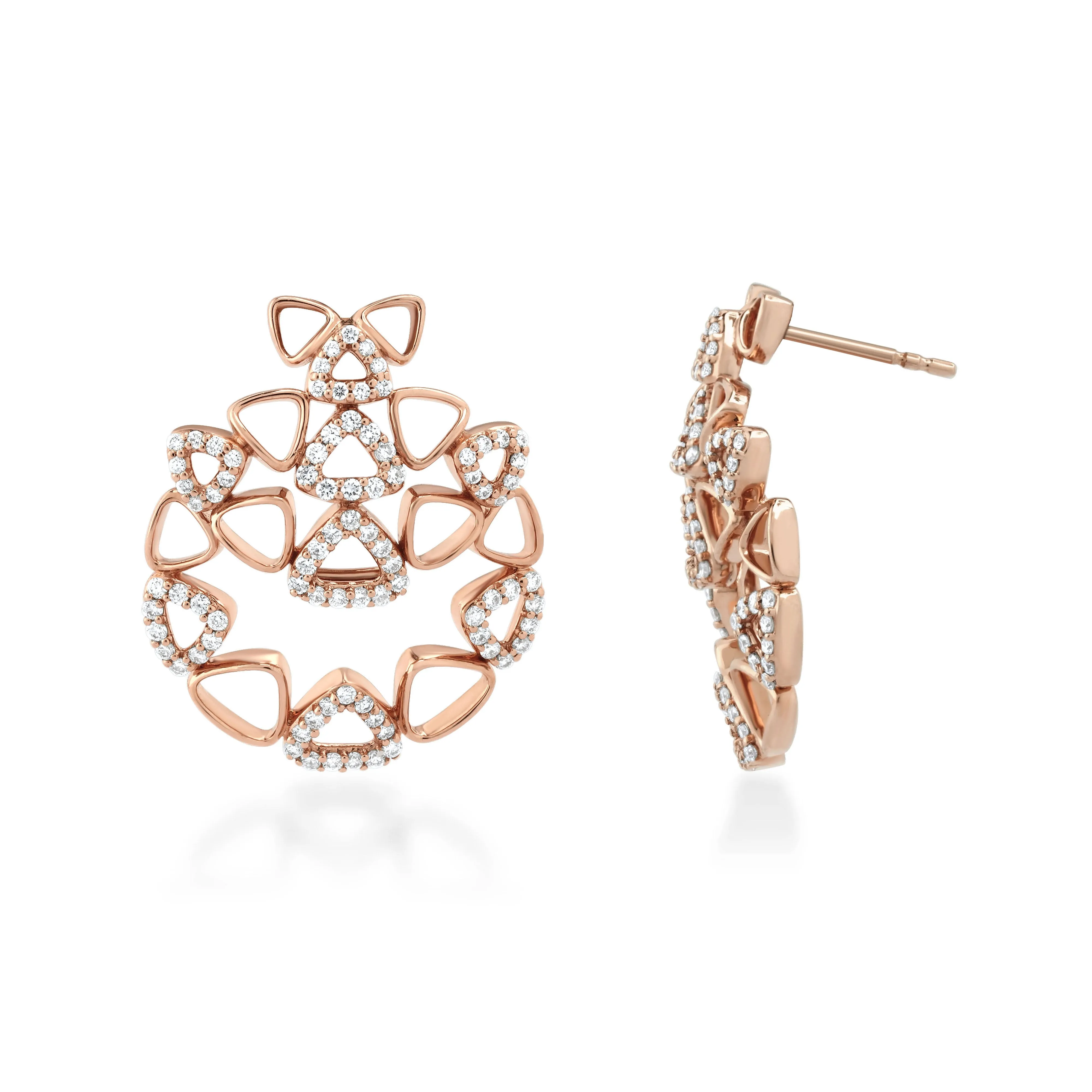 Elements Cluster Diamond Earrings