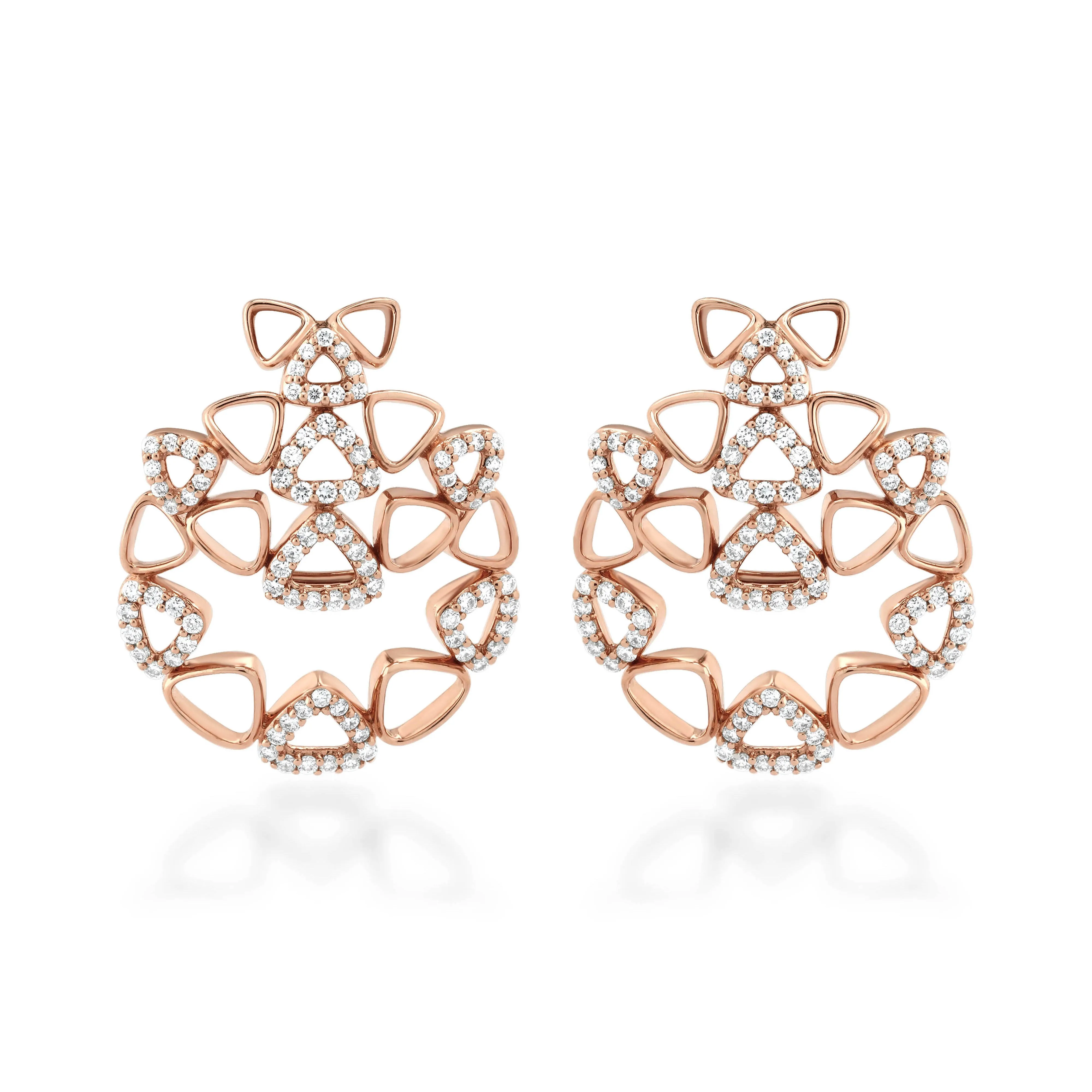 Elements Cluster Diamond Earrings