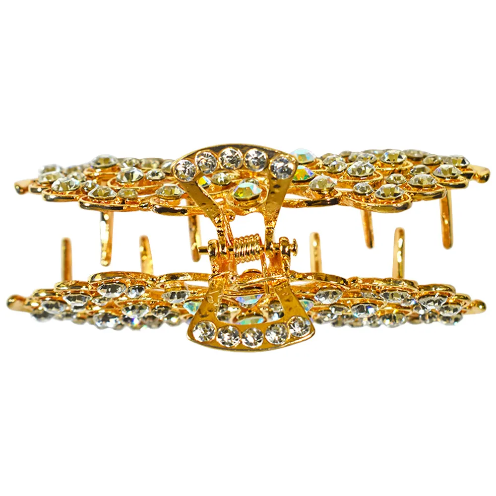 Fairy Flower Large Hair Claw Clip (Goldtone)