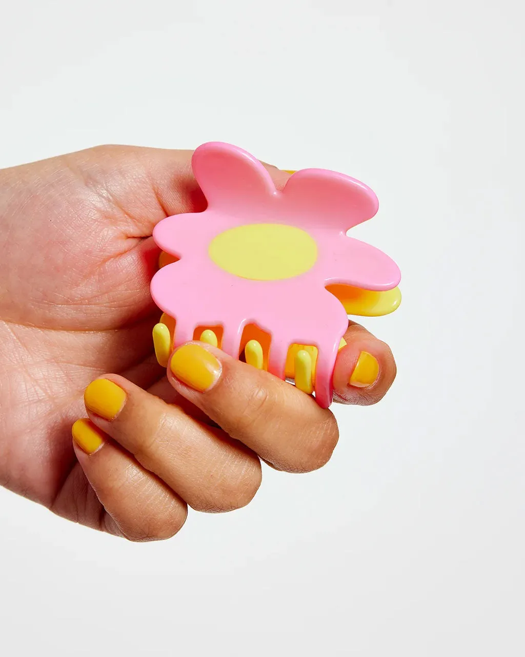 Flower Claw - Yellow   Pink