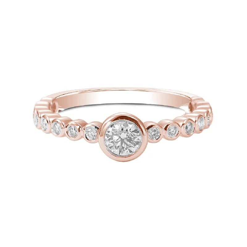 Forevermark Tribute™ Diamond Bezel Set Stack Band