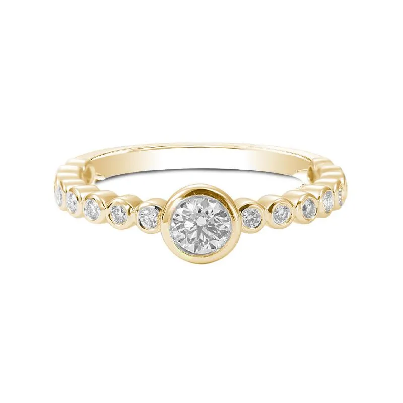 Forevermark Tribute™ Diamond Bezel Set Stack Band