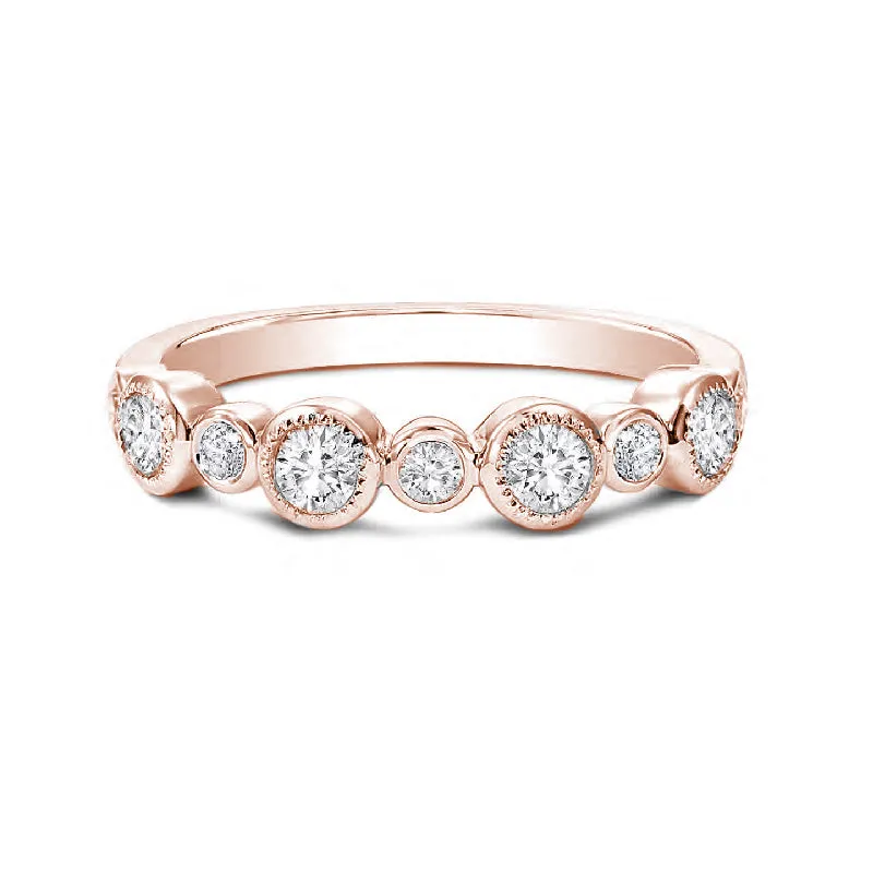 Forevermark Tribute™ Diamond Bezel Stack Band