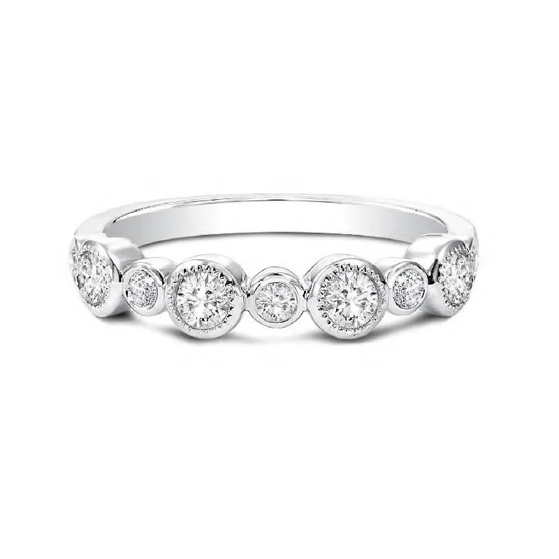 Forevermark Tribute™ Diamond Bezel Stack Band