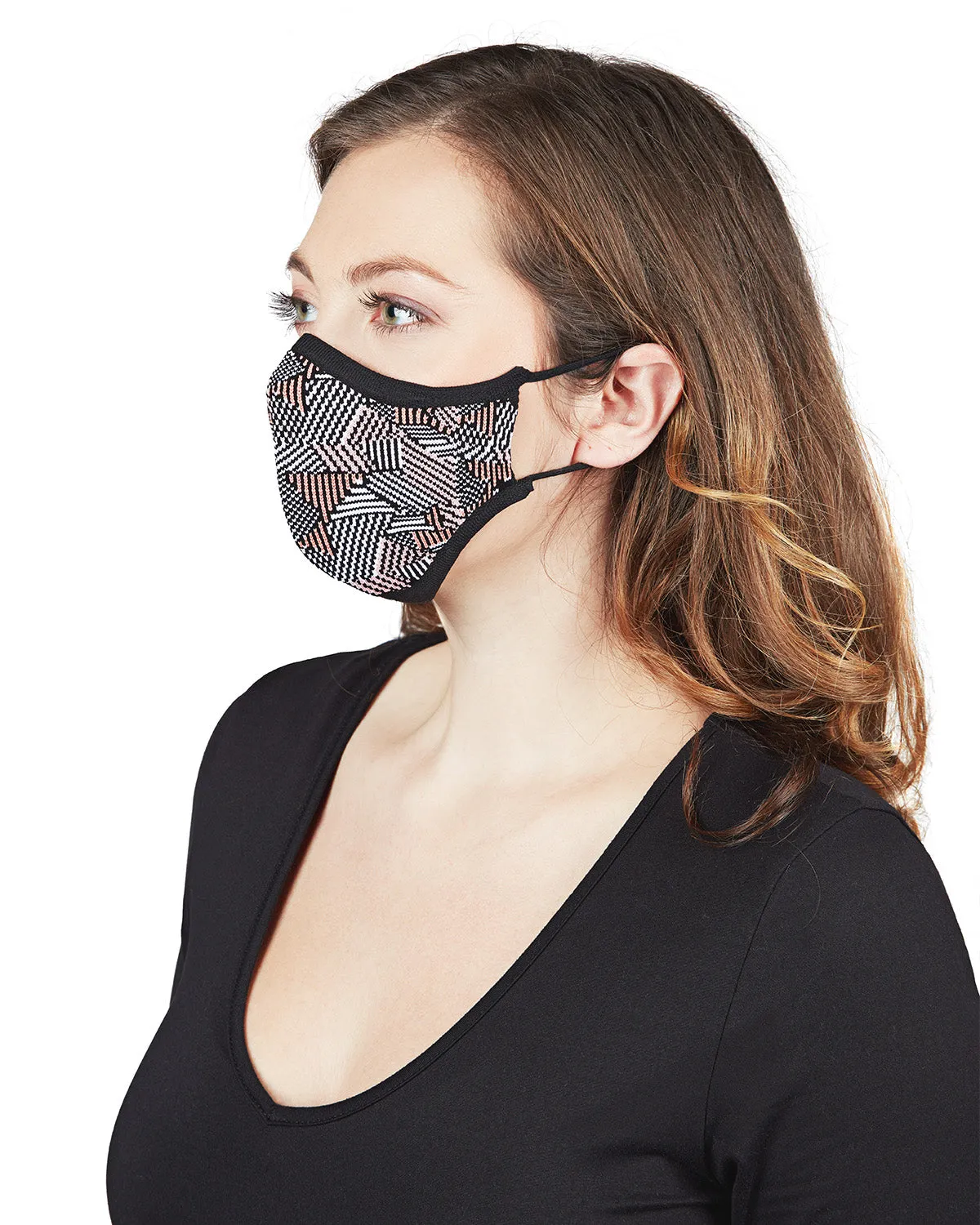 Geometric Print Unisex Face Covering
