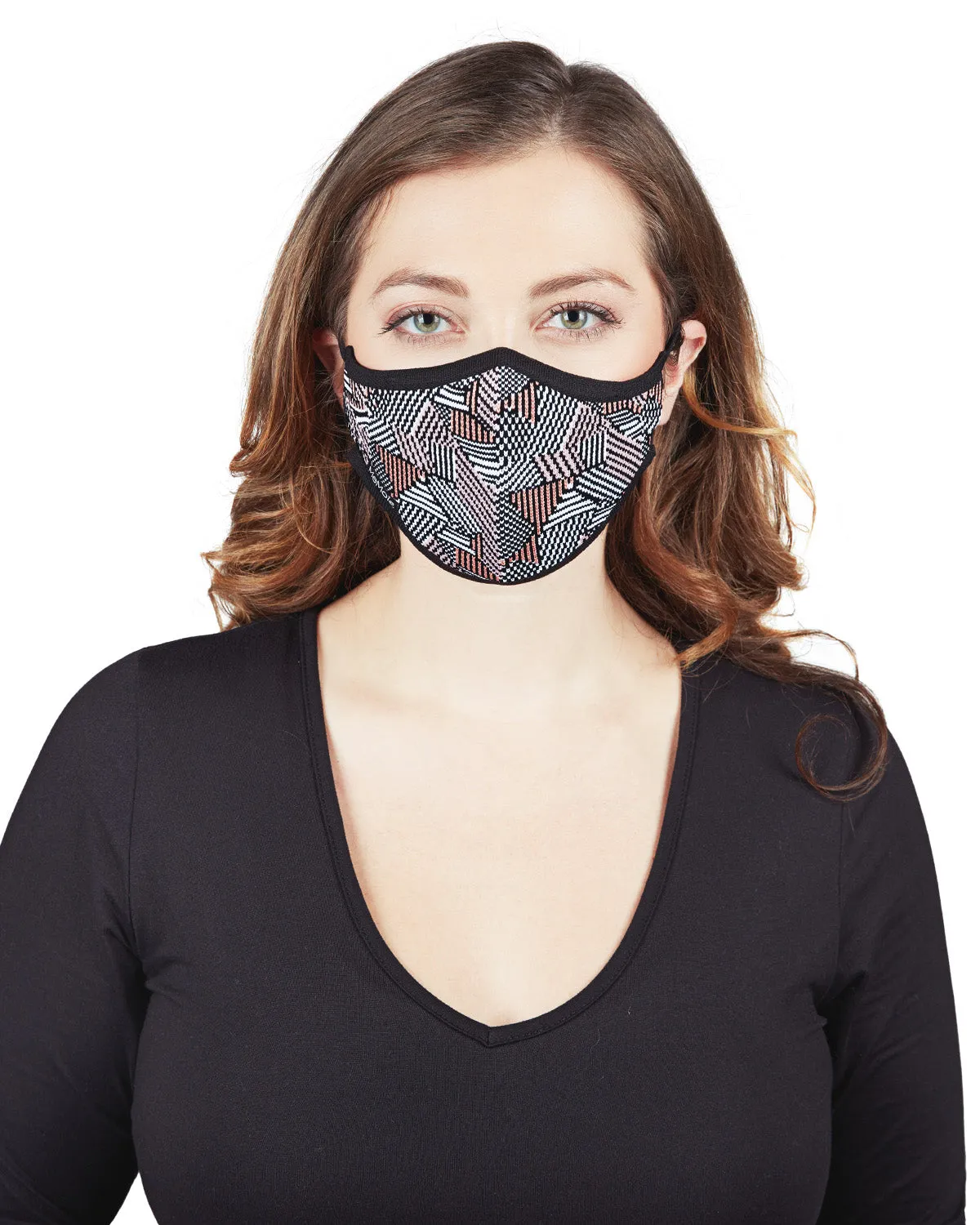 Geometric Print Unisex Face Covering