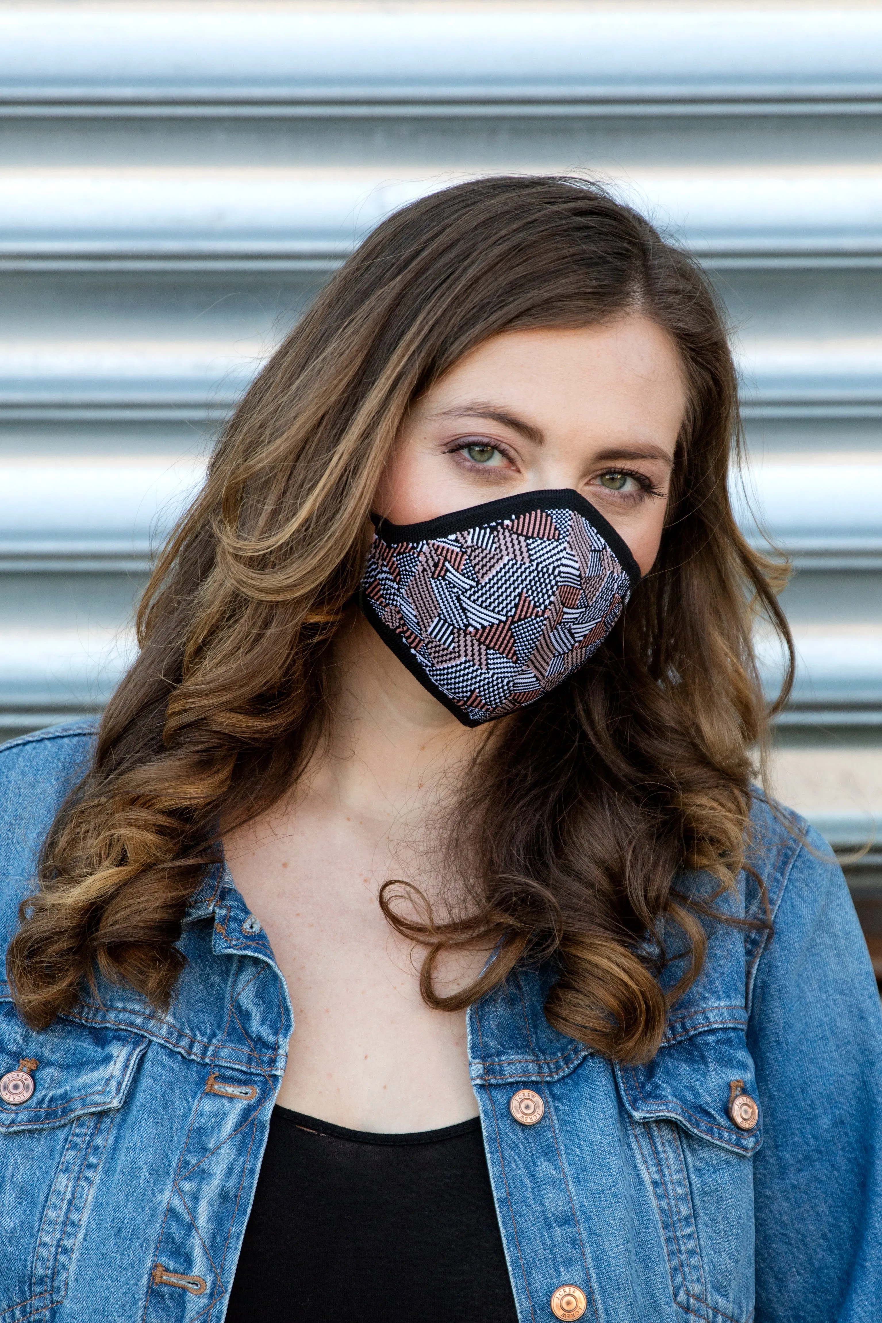 Geometric Print Unisex Face Covering